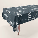 Pine Trees . Navy Tablecloth Gallery Image 1