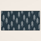 Pine Trees . Navy Desk Mat Gallery Image 3