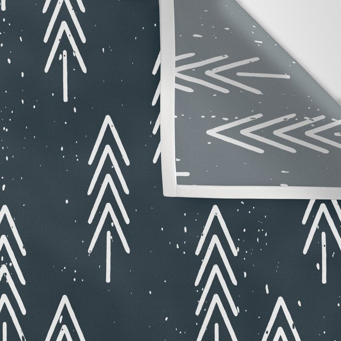 Pine Trees . Navy Wall Tapestry Gallery Image 3