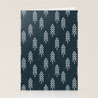 Pine Trees . Navy Stationery Card Gallery Image 2