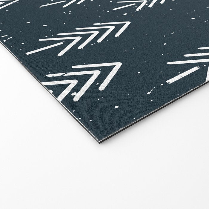 Pine Trees . Navy Welcome Mat Gallery Image 2