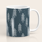 Pine Trees . Navy Coffee Mug Gallery Image 1