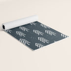Pine Trees . Navy Yoga Mat Gallery Image 2