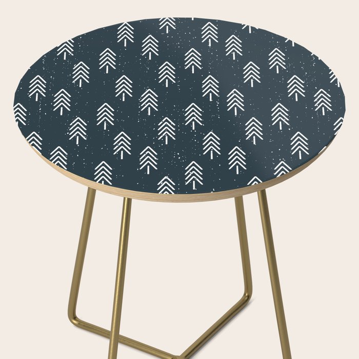 Pine Trees . Navy Side Table Gallery Image 2