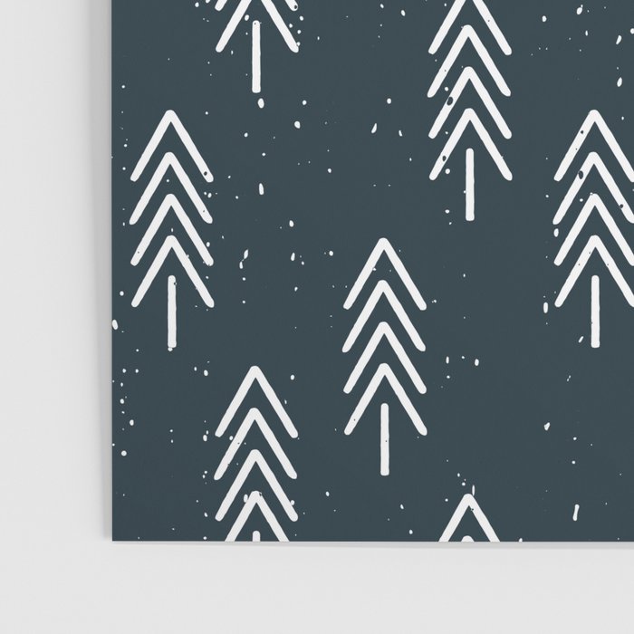 Pine Trees . Navy Poster Gallery Image 3