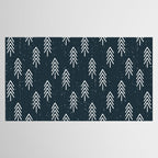 Pine Trees . Navy Tablecloth Gallery Image 2