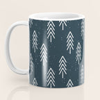 Pine Trees . Navy Coffee Mug Gallery Image 3
