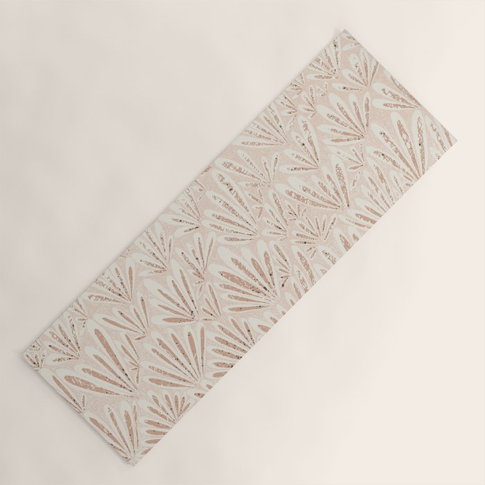 calming essentials meadow chalky rose Yoga Mat Gallery Image 1