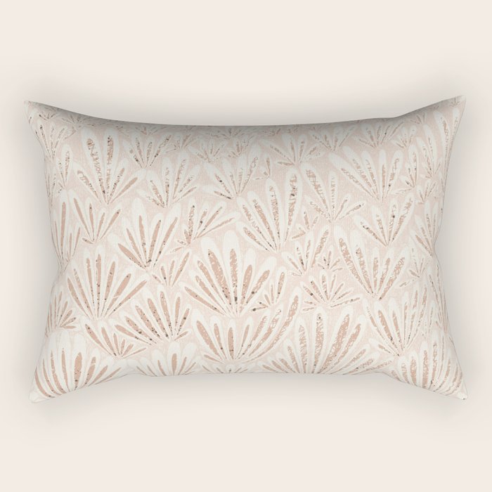 calming essentials meadow chalky rose Rectangular Pillow Gallery Image 1