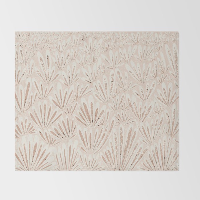 calming essentials meadow chalky rose Throw Blanket Gallery Image 2