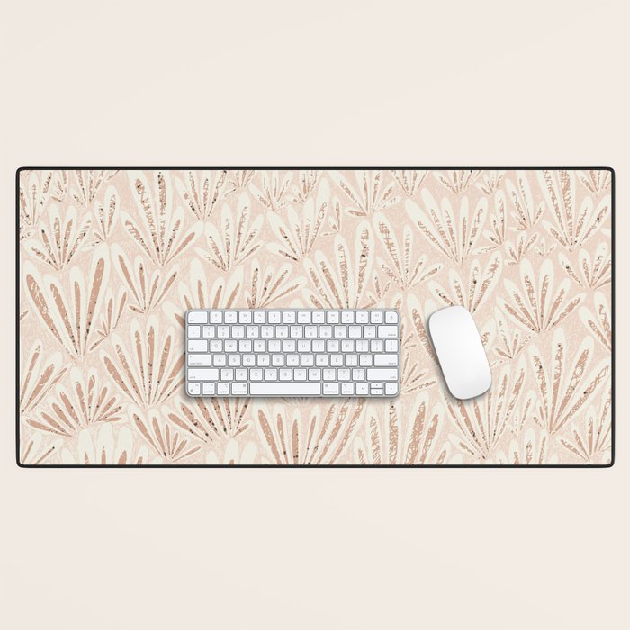 calming essentials meadow chalky rose Desk Mat Gallery Image 1