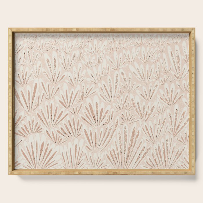 calming essentials meadow chalky rose Serving Tray Gallery Image 1