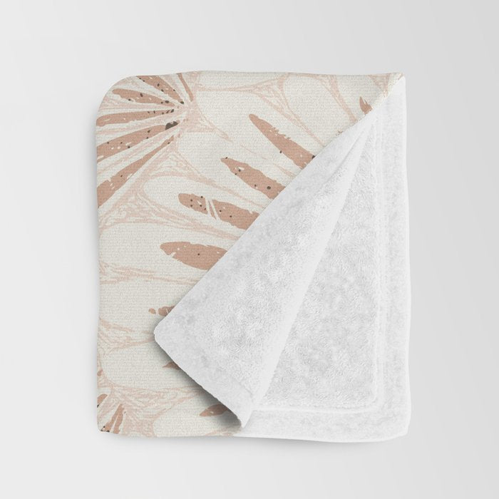calming essentials meadow chalky rose Throw Blanket Gallery Image 3
