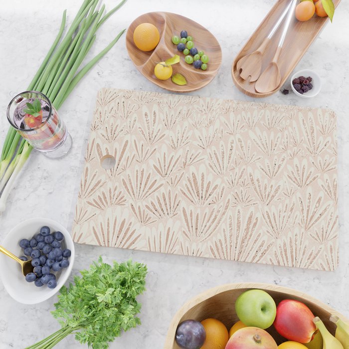 calming essentials meadow chalky rose Cutting Board Gallery Image 2