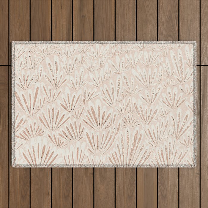 calming essentials meadow chalky rose Outdoor Rug Gallery Image 1
