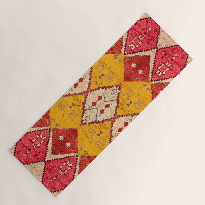 Heritage Moroccan Berber Carpet Design Yoga Mat Gallery Image 1
