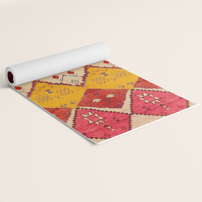 Heritage Moroccan Berber Carpet Design Yoga Mat Gallery Image 2