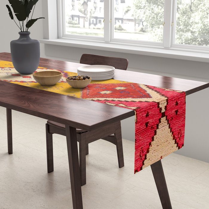 Heritage Moroccan Berber Carpet Design Table Runner Gallery Image 2