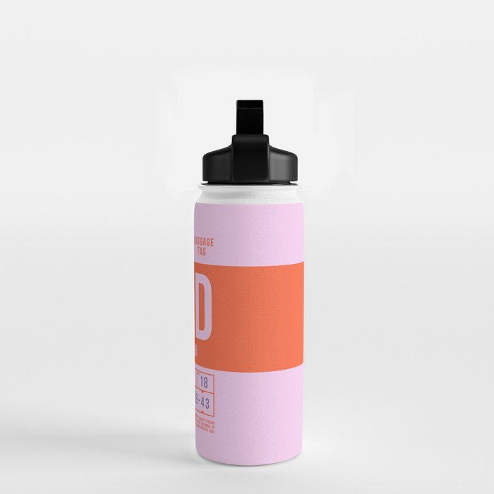 Luggage Tag B - ORD Chicago USA Water Bottle Gallery Image 2