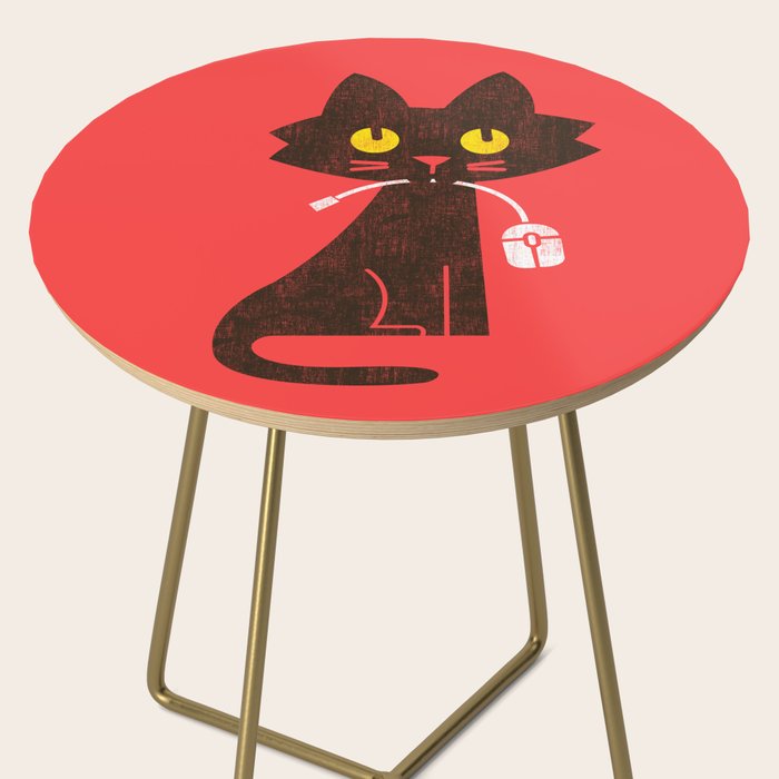 Fitz - Hungry hungry cat (and unfortunate mouse) Side Table Gallery Image 2