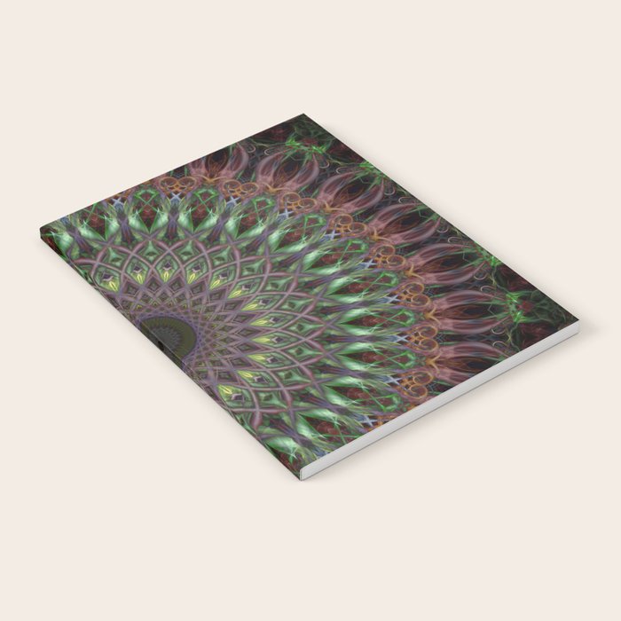 Purple and green mandala Notebook Gallery Image 2
