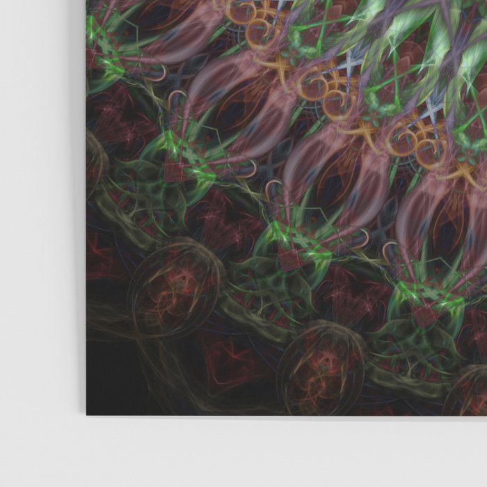 Purple and green mandala Poster Gallery Image 3