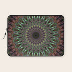 Purple and green mandala Laptop Sleeve Gallery Image 1