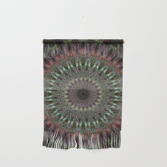 Purple and green mandala Wall Hanging Gallery Image 1