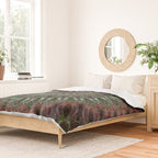 Purple and green mandala Duvet Cover Gallery Image 2