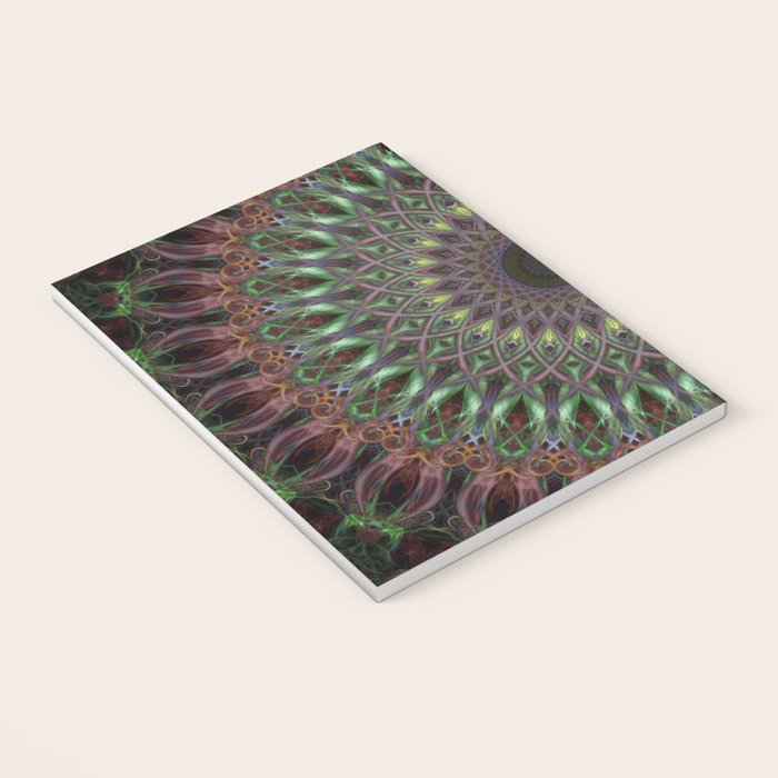 Purple and green mandala Notebook Gallery Image 3