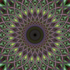 Purple and green mandala Coffee Mug Gallery Image 2