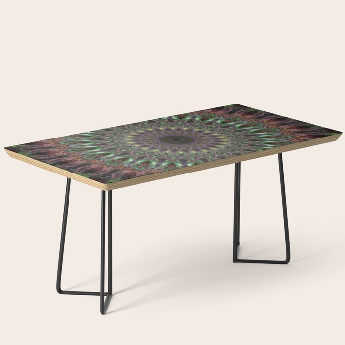 Purple and green mandala Coffee Table Gallery Image 1