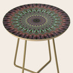 Purple and green mandala Side Table Gallery Image 2