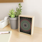 Purple and green mandala Mini Art Print Gallery Image 2
