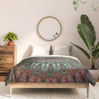 Purple and green mandala Comforter Gallery Image 3
