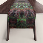 Purple and green mandala Table Runner Gallery Image 1