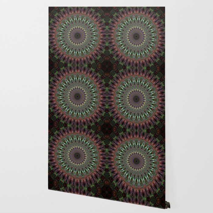 Purple and green mandala Wallpaper Gallery Image 2