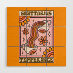 Sagittarius Tarot Card Wood Wall Art Gallery Image 1