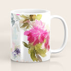 Beautiful Light Watercolor Painting Flower Pattern Floral Kingdom Coffee Mug Gallery Image 1