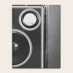 Vintage Brownie Kodak camera still life - retro film analog photography - black and white print Notebook Gallery Image 4