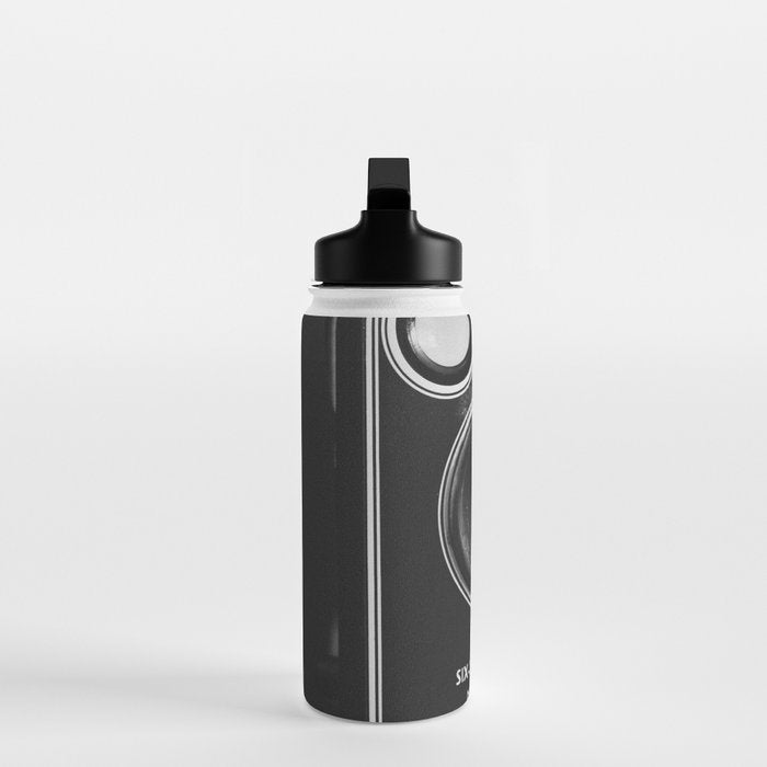 Vintage Brownie Kodak camera still life - retro film analog photography - black and white print Water Bottle Gallery Image 3