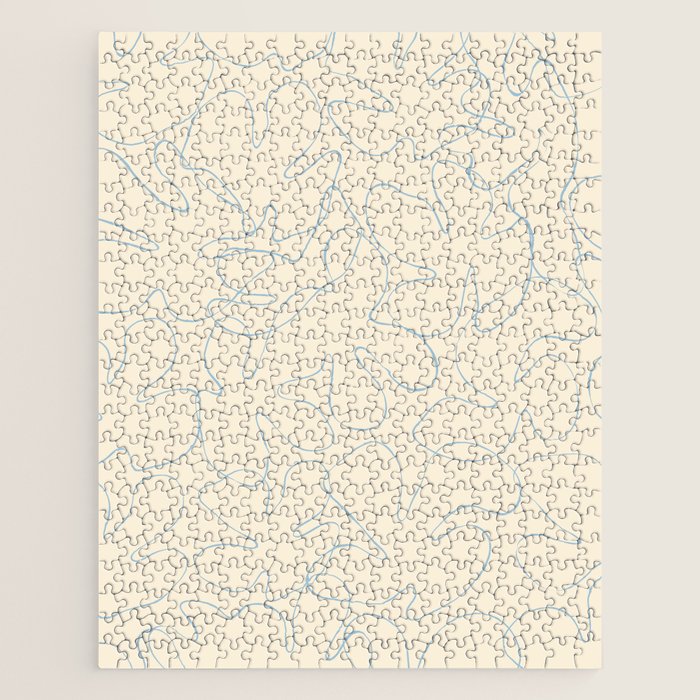 Abstract floral petal line art pattern Jigsaw Puzzle Gallery Image 1