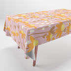Chamomile Dream Pink Tablecloth Gallery Image 1