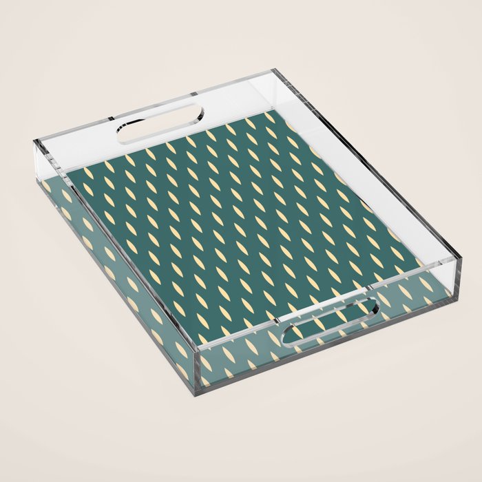 Minimalist Dash Pattern Casvani Acrylic Tray Gallery Image 1