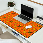 Leo Checkered Print Desk Mat Gallery Image 2