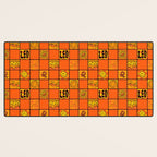 Leo Checkered Print Desk Mat Gallery Image 3