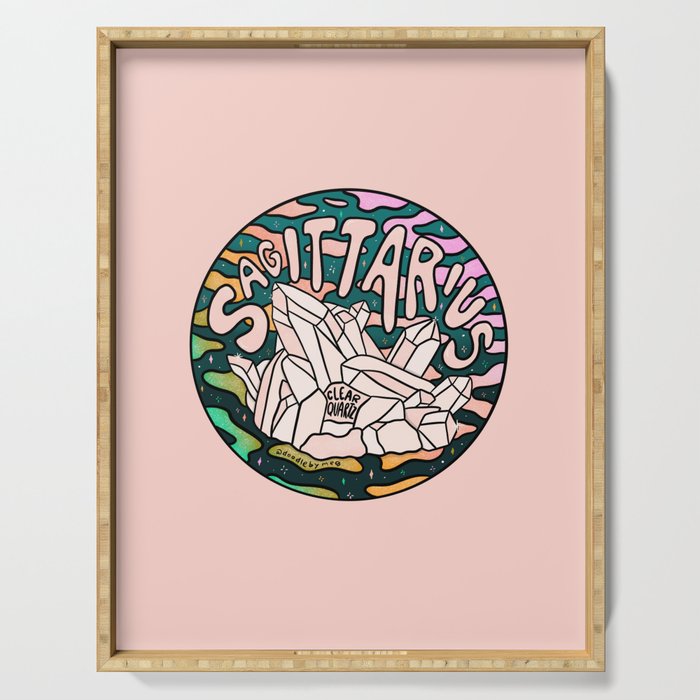 Sagittarius Crystal Serving Tray Gallery Image 1