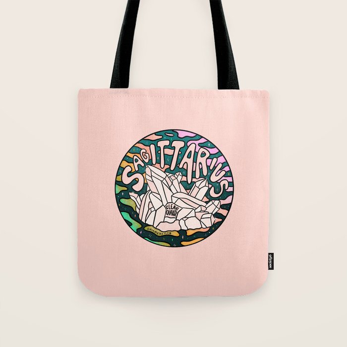 Sagittarius Crystal Tote Bag Gallery Image 1