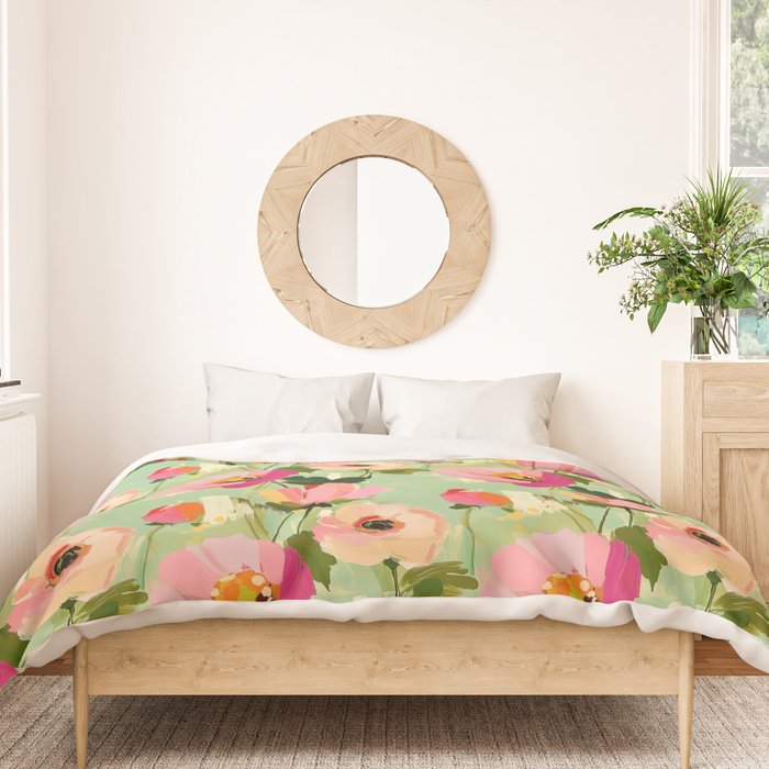Bold Impressionist Floral Pattern Duvet Cover Gallery Image 3