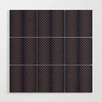Palm Leaf Pattern - Midnight Wood Wall Art Gallery Image 1